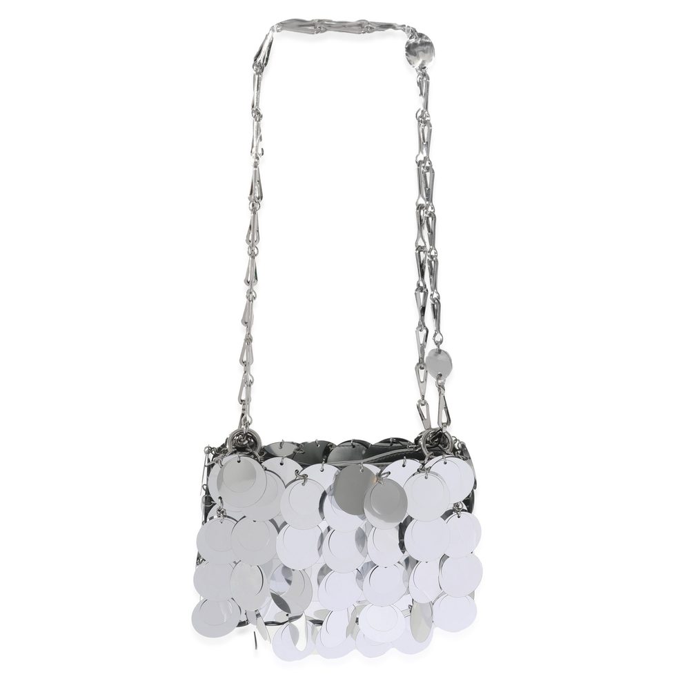 Paco Rabanne Silver Disk 1969 Sparkle Nano Bag